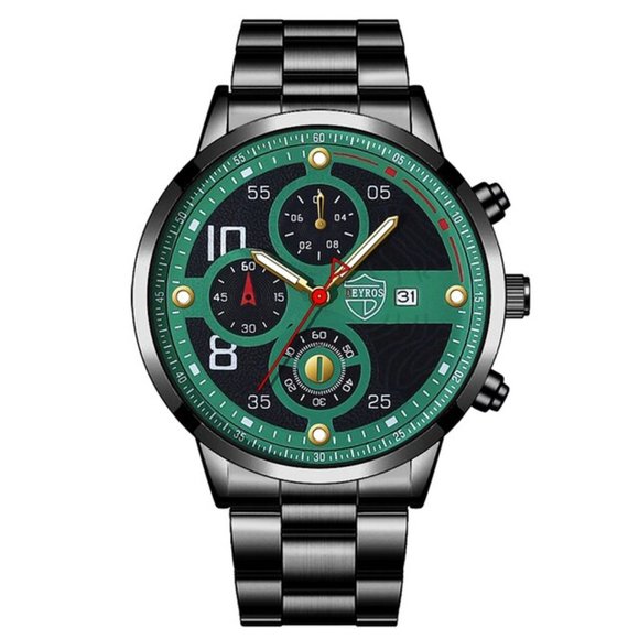 Men's Luxury Stainless Steel Quartz Watch - Picture 1 of 1